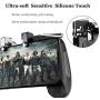 Newseego Mobile Game Controllers,[Upgrade Version] Sensitive Shoot Aim Multiple Color Combinations Gaming Grip with Gaming Trigger for Knives Out/Rules of Survival for Android & iOS-Black+White
