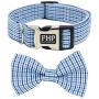 Fourhorse Cute Soft Dog with Bowtie, Detachable Adjustable Bow Tie Collar Pet Gift