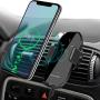 Wireless Car Charger Vent Mount, Automatic Clamping 10W/7.5W Fast Charging Air Vent Car Compatible for iPhone 11/11 Pro/11 Pro Max/Xs MAX/XS/XR/X/8/8+,Samsung S10/S10+/S9/S9+/S8/V30 (Black)