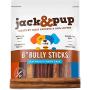 Jack&Pup 6-inch Premium Grade Odor Free Bully Sticks Dog Treats, (25 Pack) – 6” Long All Natural Gourmet Dog Treat Chews – Fresh and Savory Beef Flavor – 30% Longer Lasting