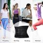 Jueachy Waist Trainer Belt for Women, Breathable Sweat Belt Waist Cincher Trimmer Body Shaper Girdle Fat Burn Belly Slimming Band for Weight Loss Fitness Workout