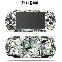 Mightyskins Protective Vinyl Skin Decal Cover Sticker Compatible with Sony PSP - Phat Cash