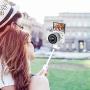Mini Portable Camera Tripod, for iPhone/Samsung/Google Smartphone Clamp/Action Cam, Lightweight White Handle Travel Tripod, 1/4" Vlog Camera Table Tripod Stand Video Shooting Photography Accessories