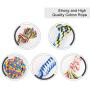 KMYLINKER Puppy Dog Pet Rope Toys Dog Chew Toys for Small Dogs Teething, Tug of War Play Dog Toys for Aggressive Chewer,5-Pack