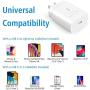 USB C Wall Charger- 25W Fast PD Charger Adapter Type C Wall Plug for iPhone 11 Pro Max Xs Max XR X 8 Plus,iPad Pro,Samsung Galaxy Note10 S10+ S20 5G Ultra,Google Pixel 4 2 3A XL,LG