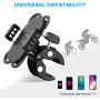 WeGuard Bike& Motorcycle Phone Mount - Universal Bike Handlebar Cell Phone Holde, Bike Cell Phone Holder Compatible with for iPhone 11 Pro, Xr, Xs Max, Samsung S20 S10+ or Any Cell Phone