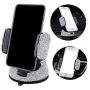Bestbling Luxury Rhinestone Bling Universal Car Stand Phone Holder Air Vent Car Mount Stand Holder Compatible with iPhone X 8 Plus 7 Plus SE 6s 6 Plus 6 5s 5 4s 4 (Silver)