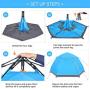 BATTOP 4 Person Tent for Camping Double Layer Family Camping Tent for 4 Seasons Waterproof with Instant Setup