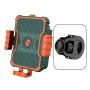 CGKUITER Bike Phone Mount Anti Shake and Stable Cradle Clamp with Mobile Power Mezzanine Bicycle Phone Mount/Bike Accessories/Bike Phone Holder for iPhone Android Devices Between 3.5 to 6.5 in