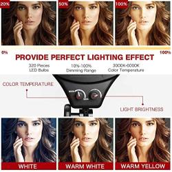 Torjim 18" Ring Light with Stand, Dimmable 50W 3000K-6000K LED Ringlight with Phone Holder and Camera Adapter, Perfect Circle Light for Photography/YouTube/Makeup/Video Shooting.