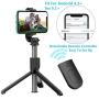 Selfie Stick Tripod with Removable Wireless Bluetooth Remote Shutter Compatible,Lightweight Extendable Aluminum Pocket Selfie Stick for iPhone 11/XR/X/8/8P/7/7P Android Phone，Gopro,Webcam and Camera
