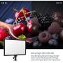 RALENO LED Video Soft Light Panel with LCD Display, for All Camera DSLR Photography, Built-in Battery, Dimmable Brightness Bicolor 3200K-5600K CRI 95+, Ultra-Thin for YouTube Studio Portraits Photo