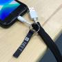 NEET Headphone Keeper, Tie for Cords, Cable Keeper, Reusable Zippered Cable tie Cord wrap, Management for Mobile Phone Cable Charger, All Ear Buds and Headphones, 3 Pack, Black