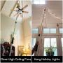 DocaPole 6-24 Foot Extension Pole - Multi-Purpose Telescopic Pole // Light Bulb Changer // Paint Roller // Duster Pole // Telescoping Pole for Window Cleaning, Gutter Cleaning, and Hanging Lights