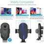 Wireless Car Charger, HAHAKEE Qi Wireless Charger Mount 2 in 1 Auto Clamp 10W Fast Charging Air Vent Cell Phone Holder for iPhone 11 Max XR X 8 Plus, Samsung Galaxy S10 S9 S9+ S8 Note 8 Note 9, LG V30