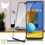 [ 3 Pack ] UniqueMe Screen Protector for LG Stylo 6 Tempered Glass [Full Coverage] Edge to Edge Protection [Case Friendly] -Black