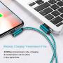 Right Angle iPhone Charger 10ft 3 Pack 90 Degree Lightning Cable Compatible with iPhone Xs MAX/XR/X/8 8 Plus/7 7 Plus/6 6 Plus/iPad (Light Blue,10ft)