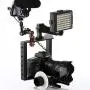 Movo SCG-30 Aluminum Alloy DSLR Camera Cage with Top Handle Grip - Camera Holder with Shoe Mount and 15mm Rod for DLSR Cameras Movo SCG-30 Aluminum Alloy DSLR Camera Cage with Top Handle Grip - Camera Holder with Shoe Mount and 15mm Rod for DLSR Cameras