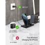 Seneo Wireless Charger, 3 in 1 Wireless Charging Station for Apple Watch, AirPods Pro/2, Detachable and Magnetic Wireless Charging Stand for iPhone 11 Pro Max/X/XS/XR/8Plus(NO QC 3.0 Adapter)