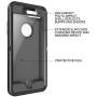 MXX iPhone 8 Plus Heavy Duty Protective Case with Screen Protector [3 Layers] Rugged Rubber Shockproof Protection Cover for Apple iPhone 7 Plus - iPhone 8 Plus/Apple Phone 8+ (Black)