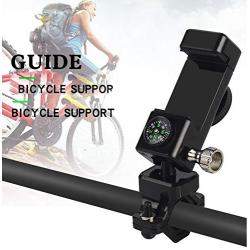 QIXIN mounts Bike and Motorcycle Mobile Phone Holders-Suitable for All Smartphones, with Compass and Illuminated Warning Light