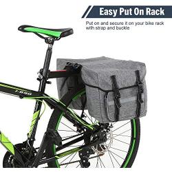 Lixada Bike Bag Bicycle Panniers Bag Large Capacity Waterproof Bicycle Rear Seat Bag Bike Cargo Bag MTB Bike Storage Bag