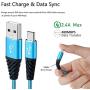Micro USB Cable 10FT 3-Pack,Long Android Charger Cable Nylon Braided Cell Phone Charger Android Fast Charging Cord Compatible with Samsung Galaxy S6 S7 Edge J7,LG,HTC,Motorola,Sony,Xbox,PS4,Bynccea