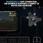 for The Bluetooth Gamepad Game Controller Mouse Keyboard Converter ADF Adapter Mobile to iOS Android Phone for PC Plug and Play