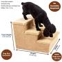 Penn-Plax 3-Step Carpeted Pet Stairs - Great for Cats & Dogs - Holds Up to 150 LBS