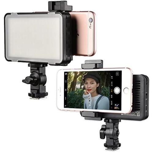 Godox LEDM150 LED Video Light Panel, Built-in Rechargeable Battery, Ultra-Thin Adjustable Mobile Phone Fill Light for DSLR Cameras, iPhone, Samsung or other Smartphone for YouTube Studio Outdoor Shoot