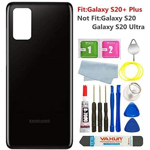 Galaxy S20+ Back Glass Cover Housing Door Replacement for Samsung Galaxy S20+/S20 Plus 6.7" SM-G985 (Cosmic Black)