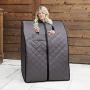 Radiant Saunas Rejuvinator Portable Personal Sauna with FAR Infrared Carbon Panels, Heated Floor Pad, Canvas Chair