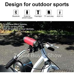 Bluetooth Bicycle Speaker Zealot S1 4000mAh Power Bank Waterproof Speakers with Full Outdoor Accessories(Bike Mount, Carabiner.)(Red)