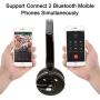 Bluetooth Headphones with Microphone LUXMO Wireless Bluetooth Headset [Noise Cancelling & Listen to Music] with Mic Car Phone Headset for iPhone Android Cellphone Office Call Center Skype Truck Driver
