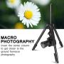 MACTREM Professional Camera Tripod with Phone Mount, 62" DSLR Tripod for Travel, Super Lightweight and Reliable Stability, Ball Head Tripod Detachable Monopod with Carry Bag (Black)