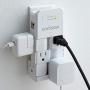 ECHOGEAR On-Wall Surge Protector with 6 Pivoting AC Outlets & 1080 Joules of Surge Protection - Low Profile Design Installs Over Existing Outlets to Protect Your Gear