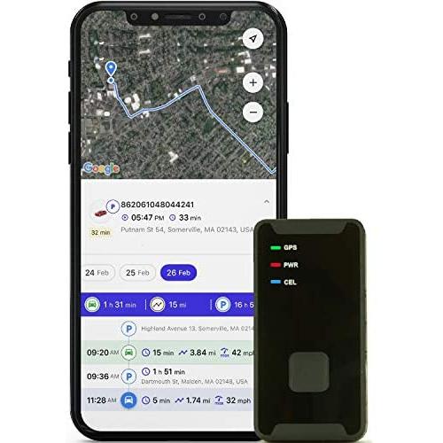 PRIMETRACKING Personal GPS Tracker - Mini, Portable, Track in Real Time - 4G LTE - with SOS Button - Locator Tracking Device - for Seniors, Kids, Cars, Vehicle, Bicycles, Spy Tracking, Travel