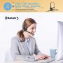 DIGMALL Bluetooth 5.0 Headset for Cell Phones, Trucker Wireless Headset w/Mic, Noise Cancelling on-Ear Bluetooth Headphones for Office PC Skype Call Center, 15H Clear Talk & Music Mute On/Off