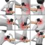 Massage Gun, Upgraded 20 Adjustable Speeds Handheld Vibration Deep Tissue Muscle Massager Device - with 6 Massage Heads and Portable Bag for Deep Muscle Tissue Massage