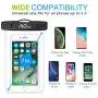 MoKo Waterproof Phone Pouch [3 Pack], Underwater Clear Phone Case Dry Bag with Lanyard Compatible with iPhone 11/11 Pro Max, X/Xs/Xr/Xs Max, 8/7/6 Plus, Samsung S10/S9/S8 Plus, S10e, S20, Note 10/9/8