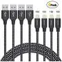 IWAVION iPhone Charger Cable, 4pack 3ft/1m Lightning Cable Nylon Braided iPhone Cable USB Sync Cord Fast iPhone Charging Cable for iPhone Xs Max X XR 8 7 6s 6 Plus SE 5 5s, iPad Mini/Air, iPod IWAVION iPhone Charger Cable, 4pack 3ft/1m Lightning Cable Nylon Braided iPhone Cable USB Sync Cord Fast iPhone Charging Cable for iPhone Xs Max X XR 8 7 6s 6 Plus SE 5 5s, iPad Mini/Air, iPod