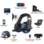 WILLNORN Gaming Headset with Mic for Xbox One, PS4, Smart Phone, Laptops,Nintendo Switch, Noise Reduction Game Earphone