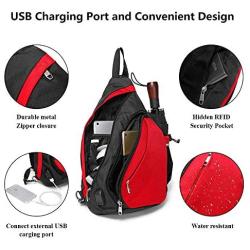 KAKA Sling Bag Crossbody Backpack Antitheft Waterproof Shoulder Bag for Men Women.