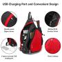 KAKA Sling Bag Crossbody Backpack Antitheft Waterproof Shoulder Bag for Men Women.