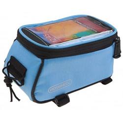 Roswheel Bicycle Bags Bike Bag Bicycle Front Tube Frame Cycling Packages Touch Screen Mobile Phone Bags Professional Bicycle Accessories (Blue S)