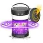 Solar Powered Bug Zapper, 3-in-1 Rechargeable Mosquito Killer Camping Lantern with SOS Emergency Light, Waterproof Electric Mosquito Zappers Insect Fly Pest Attractant Trap for Indoor Outdoor Solar Powered Bug Zapper, 3-in-1 Rechargeable Mosquito Killer Camping Lantern with SOS Emergency Light, Waterproof Electric Mosquito Zappers Insect Fly Pest Attractant Trap for Indoor Outdoor