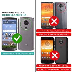 CasemartUSA Phone Case for [Motorola Moto E5 (XT1920DL)], [Ring Series][Black] Full Rotating Metal Ring Cover with Kickstand for Moto E5 (Tracfone, Simple Mobile, Straight Talk, Total Wireless)
