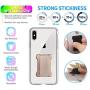 [2pc] Finger Strap Phone Holder - Ultra Thin Anti-Slip Universal Cell Phone Grips Band Holder for Back of Phone (Gold)