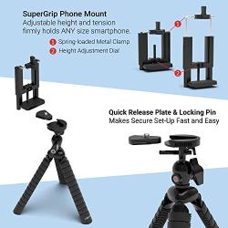 Xenvo LobsterPod Tripod - Flexible Cell Phone Tripod Stand with Universal Phone Mount Adapter, Compatible with iPhone, Android, Samsung, Google Pixel and Any Smartphone