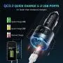 VicTsing (Upgraded Version) V5.0 Bluetooth FM Transmitter for Car, QC3.0 & LED Backlit Wireless Bluetooth Audio Adapter Music Player/Car Kit with Hands-Free Calls, Siri Google Assistant VicTsing (Upgraded Version) V5.0 Bluetooth FM Transmitter for Car, QC3.0 & LED Backlit Wireless Bluetooth Audio Adapter Music Player/Car Kit with Hands-Free Calls, Siri Google Assistant